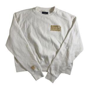 Atwyld White Motor Sweat Shirt Size Medium